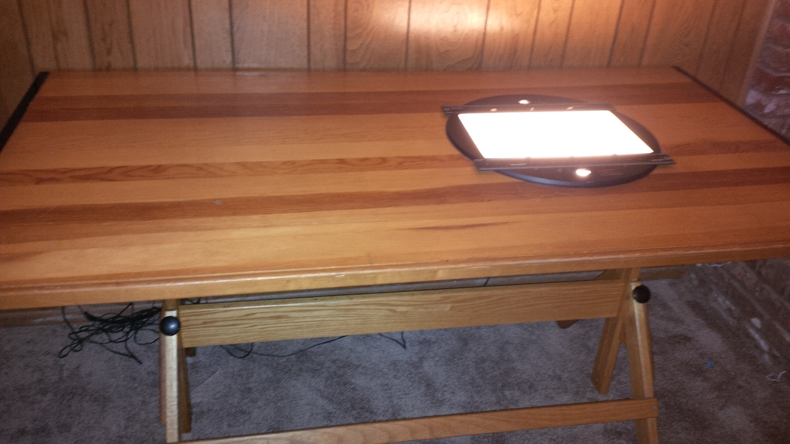 Mid-Century Anco Bilt Drafting Table - Alan Gordon Animation Disc and Lighting Unit - Unit on - Joseph jojo Pedroza - JosephPedroza.Com