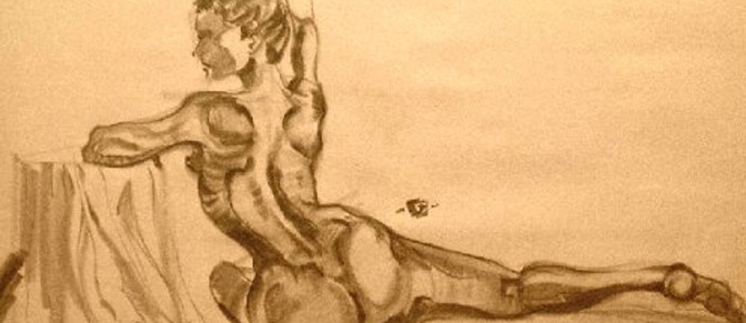 Figure Drawing - In the pose - cover - By Joseph Pedroza