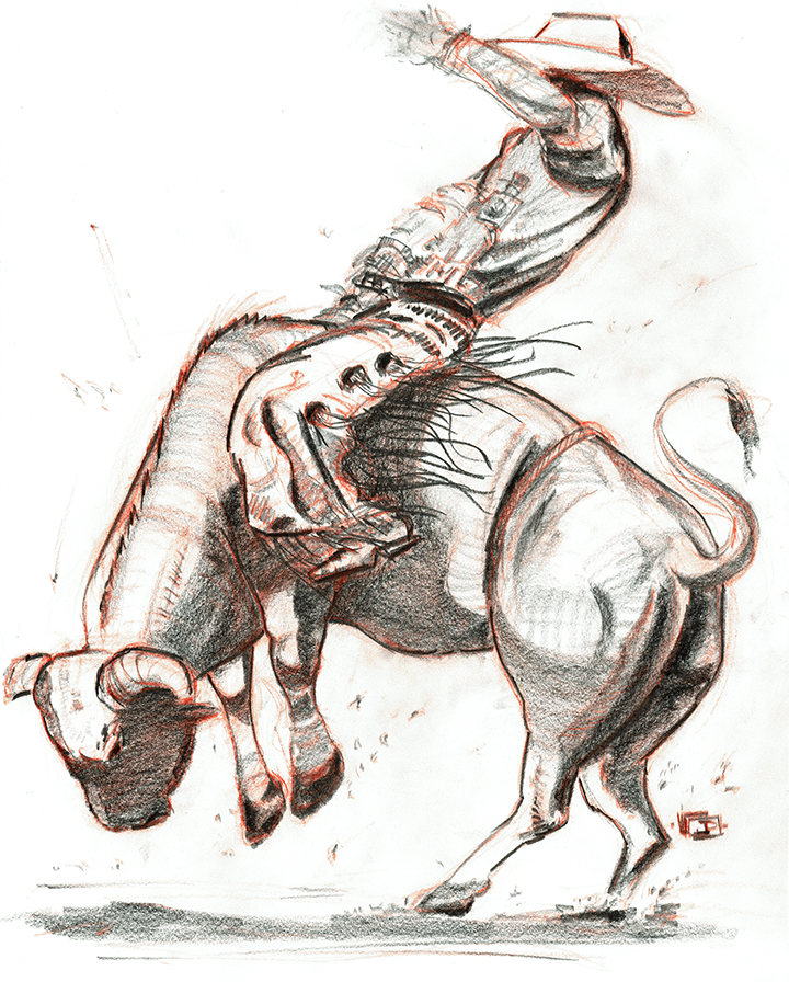 Dangerous 8 - Bull Riding - by Joseph Pedroza